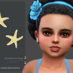 Starfish earrings toddlers version by sugar owl at TSR