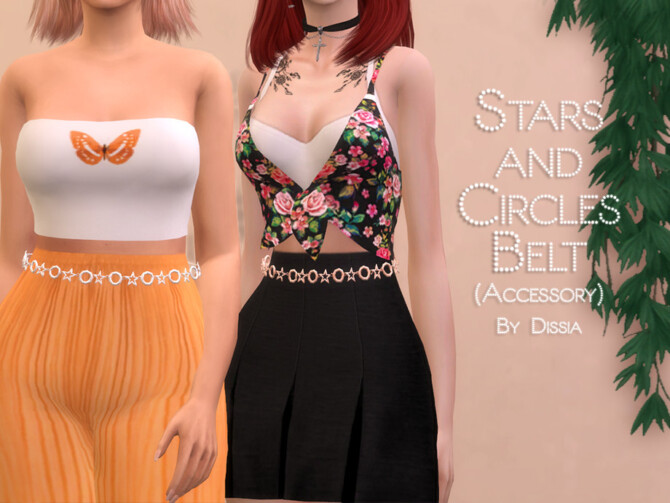 Stars and Circles Belt by Dissia at TSR