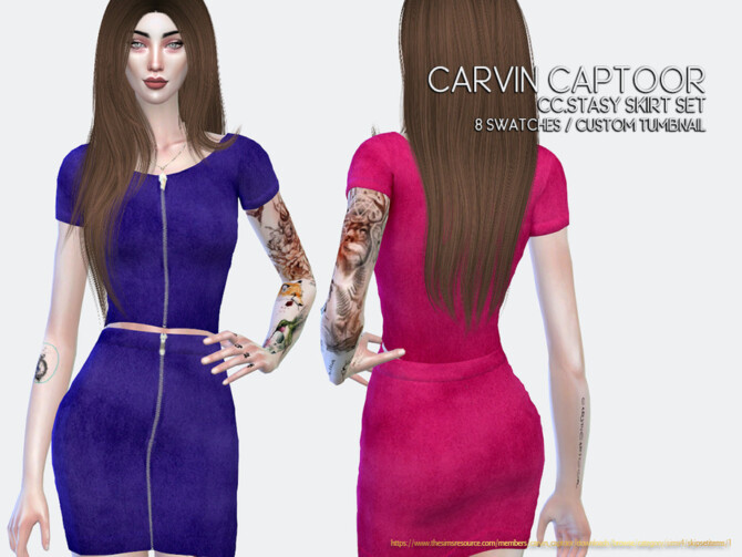 Stasy Skirt Set by carvin captoor at TSR