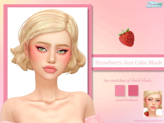 Strawberry Jam Cake Blush by LadySimmer94 at TSR