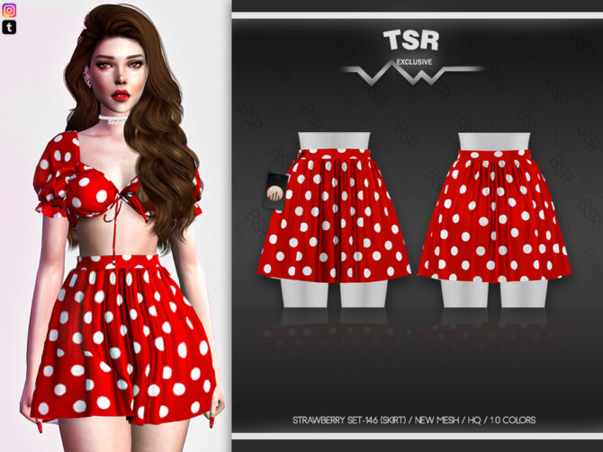 Strawberry SET-146 (SKIRT) BD514 by busra-tr at TSR