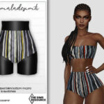 Striped Bikini Bottom MC270 by mermaladesimtr at TSR