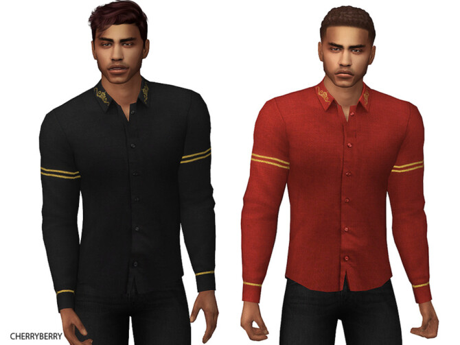 Stylish Designer Mens Shirt by CherryBerrySim at TSR