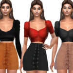 Suet Skirts by Saliwa at TSR