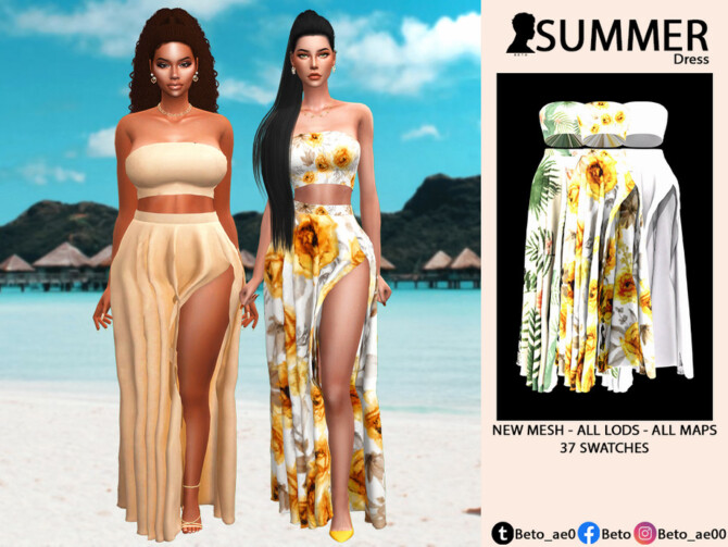 Summer Dress by Beto_ae0 at TSR