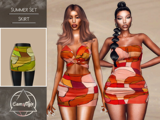 Summer Set Skirt by Camuflaje at TSR