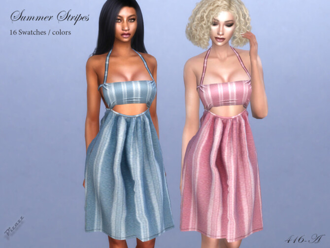 Summer Stripes dress by pizazz at TSR