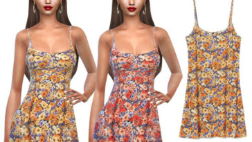 Summer Super Mini Floral Dresses by Saliwa at TSR