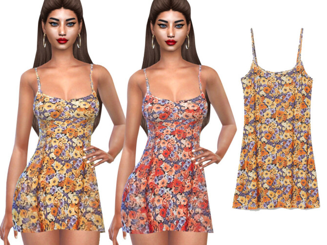 Summer Super Mini Floral Dresses by Saliwa at TSR