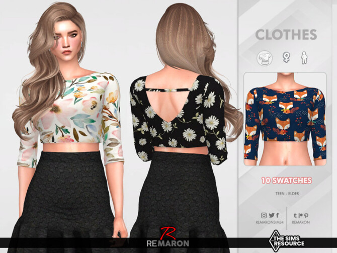 Summer blouse 02 by remaron at TSR