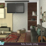 Sunday Boho Living Room by evi at TSR