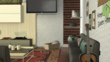 Sunday Boho Living Room by evi at TSR