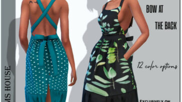 Sundress with a bow at the back by Sims House at TSR