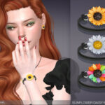 Sunflower Bracelet (right wrist) by feyona at TSR