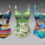 Swimsuits and hats for seniors at Arte Della Vita