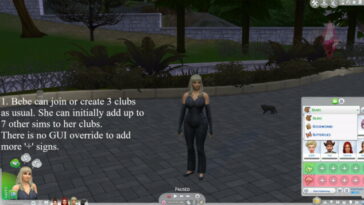 TS4 GT Club Limits Removed by o19 at Mod The Sims 4