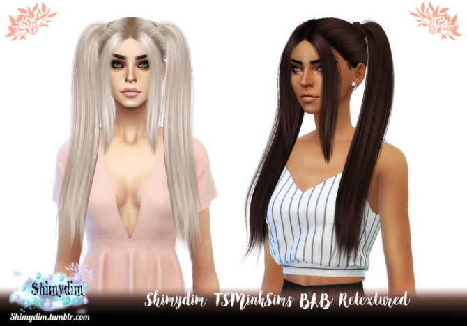 TSMinhSims BAB Hair Retexture at Shimydim Sims