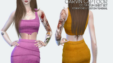 Taytum Skirt Set by carvin captoor at TSR