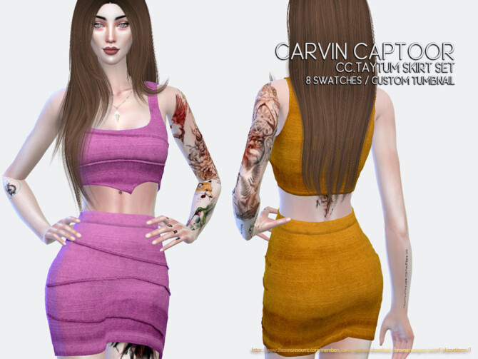 Taytum Skirt Set by carvin captoor at TSR