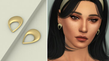 Teardrop Earrings by Christopher067 at TSR