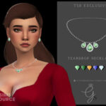 Teardrop Necklace by Glitterberryfly at TSR