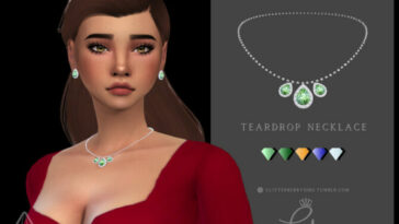 Teardrop Necklace by Glitterberryfly at TSR