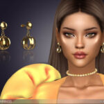 Terra Drop Earrings by feyona at TSR