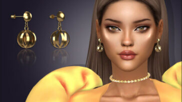 Terra Drop Earrings by feyona at TSR