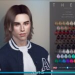 Theo long male hair by Anto at TSR