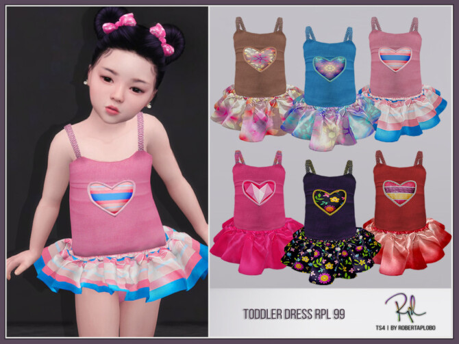 Toddler Dress RPL99 by RobertaPLobo at TSR