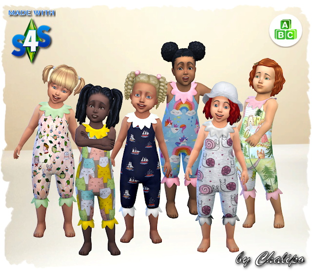 Toddler Overall by Chalipo at All 4 Sims