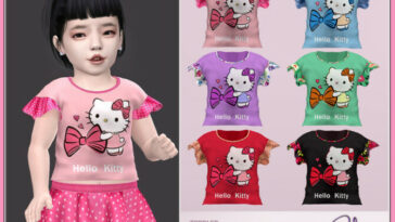 Toddler Top Kitty Collection RPL110 by RobertaPLobo at TSR