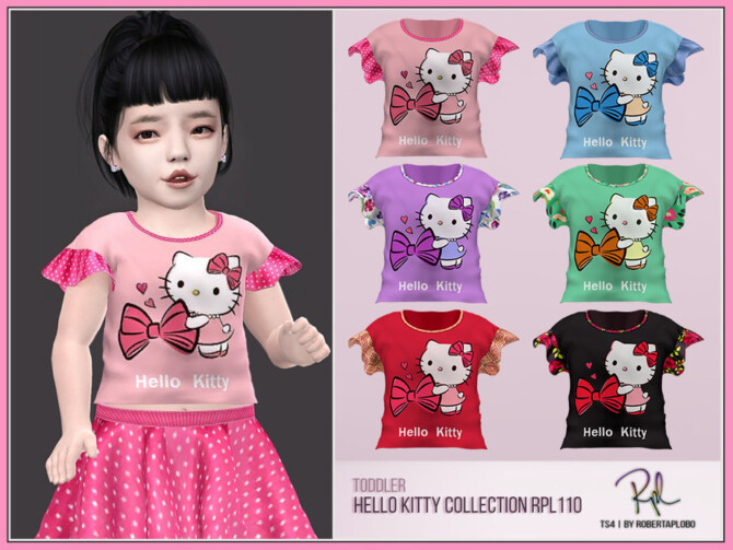 Toddler Top Kitty Collection RPL110 by RobertaPLobo at TSR