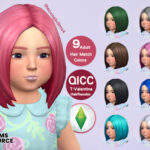 Toddler Valentina 9 Hair Recolor by jeisse197 at TSR