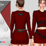 Top Formal Set [Pattern Plaid] by Viy Sims at TSR