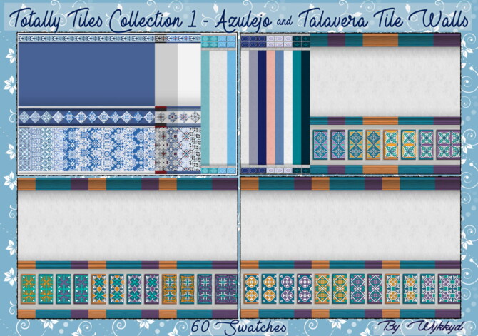 Totally Collection 1 – Azulejo & Talavera Tiles by Wykkyd