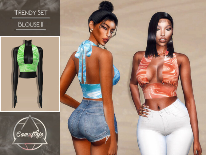 Trendy Tops Set Blouse II by Camuflaje at TSR