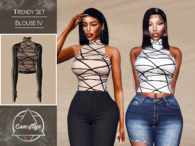 Trendy Tops Set Blouse IV by Camuflaje at TSR