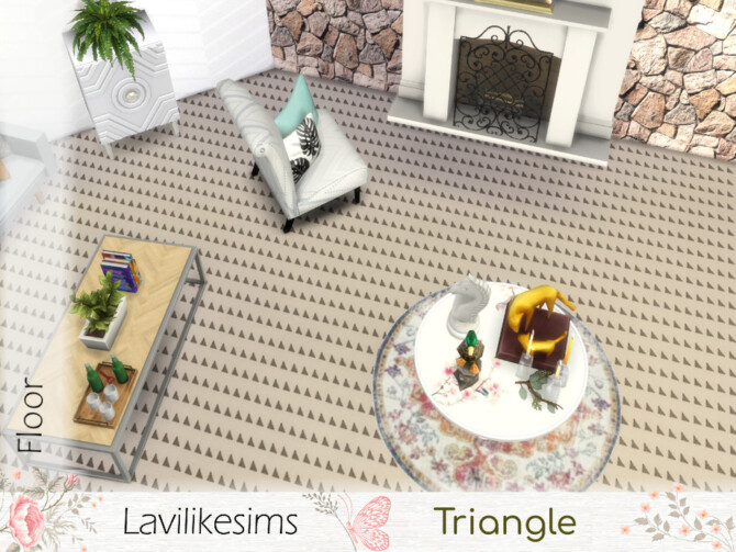 Triangle floor by lavilikesims at TSR