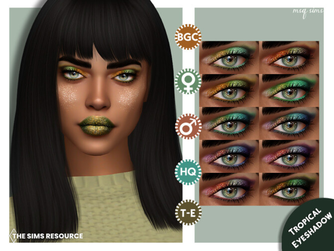 Tropical Eyeshadow by MSQSIMS at TSR