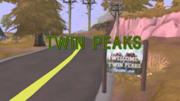 Twin Peaks Town Sign by Staberinde at Mod The Sims 4