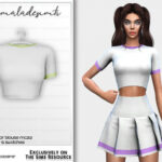 Two Color Blouse MC212 Set by mermaladesimtr at TSR