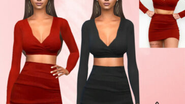 Two Piece Skirt Outfit by Saliwa at TSR