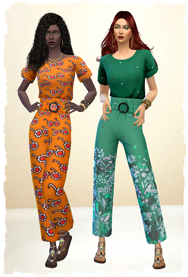 Two-piece outfit by Chalipo at All 4 Sims