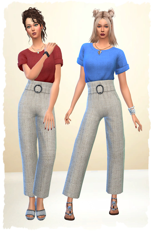 Two-piece outfit by Chalipo at All 4 Sims