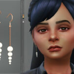 Ulrike earrings Kids version by sugar owl at TSR