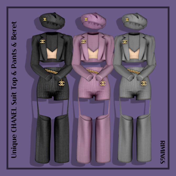 Unique Suit Set & Beret at RIMINGs