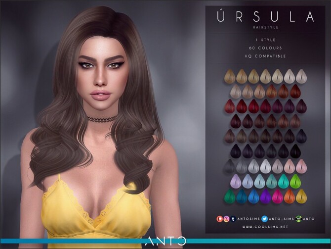 Ursula hair by Anto at TSR