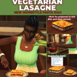 Vegetarian Lasagne Custom Recipe at Mod The Sims 4