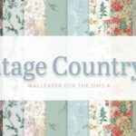 Vintage Country Wallpaper III at SimPlistic